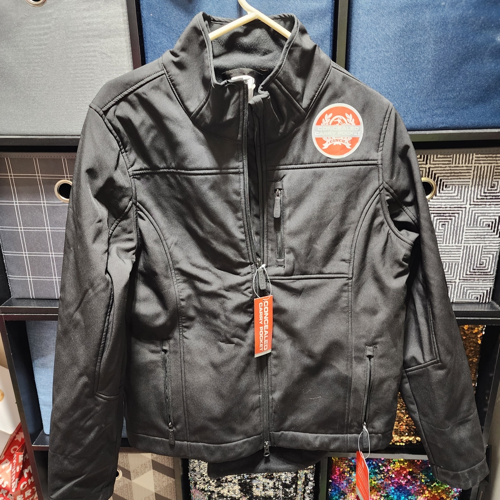 Black Softshell Cinch Jacket NWT - image 1